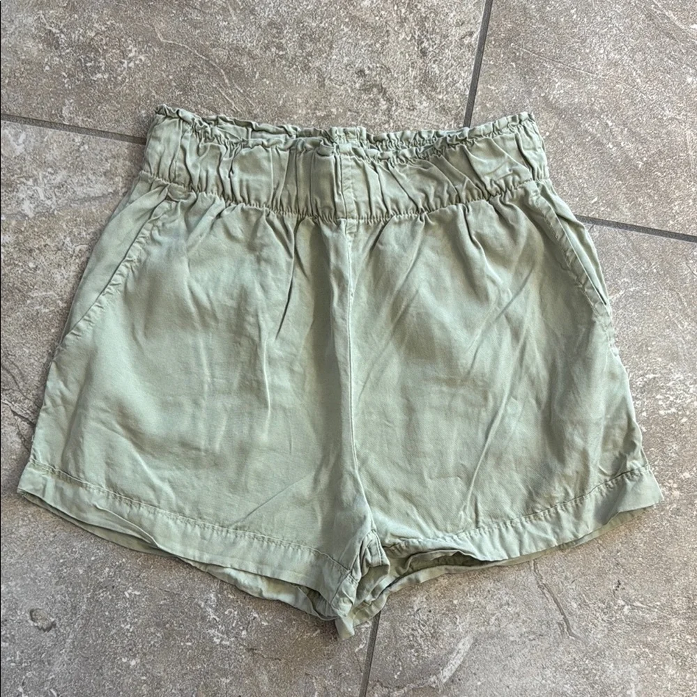 Altar'd State High Waist Green Shorts - Picture 2 of 4